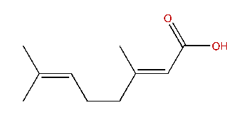 (E)-3,7-Dimethyl-2,6-octadienoic acid